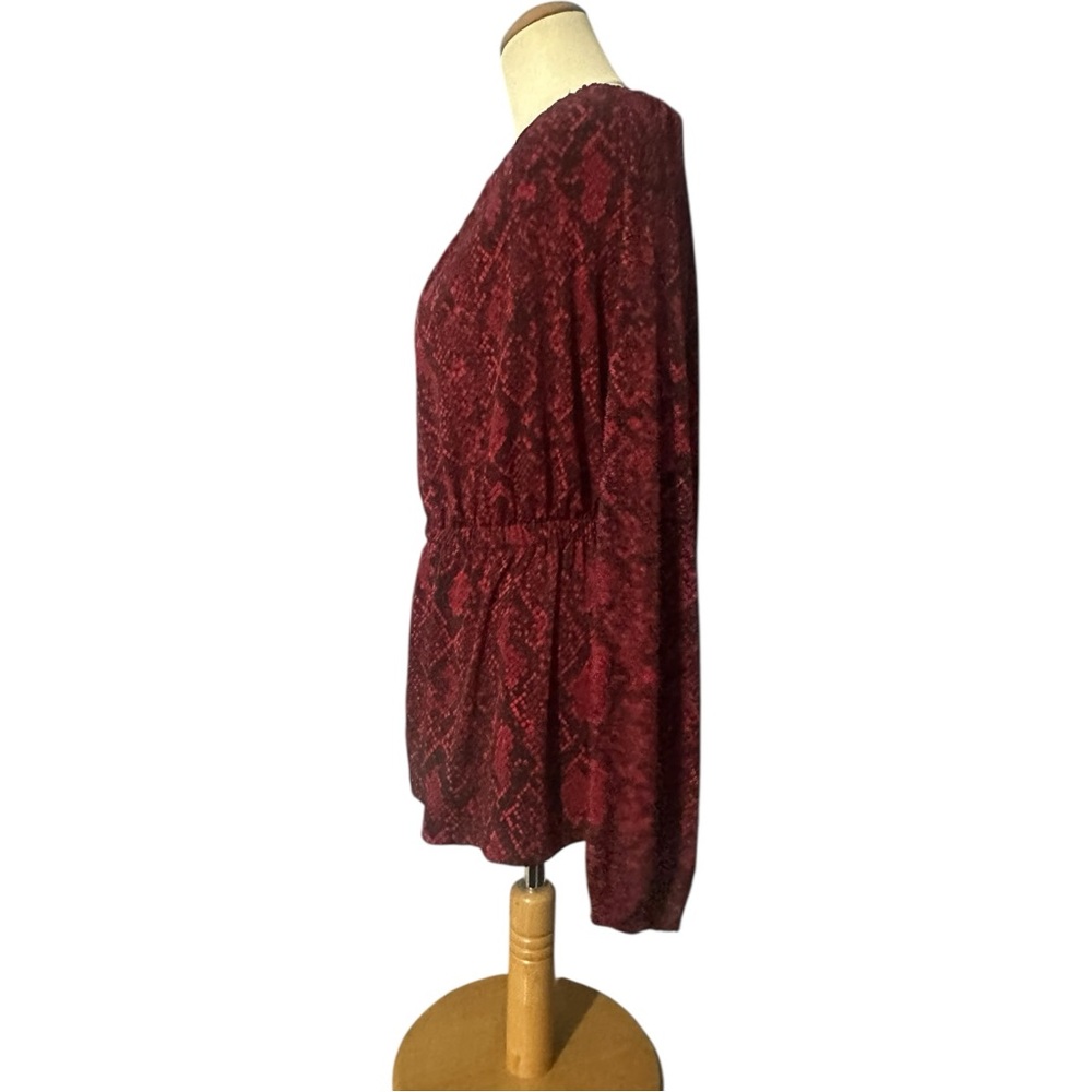 Michael Michael Kors Python Print One Shoulder Bl… - image 3